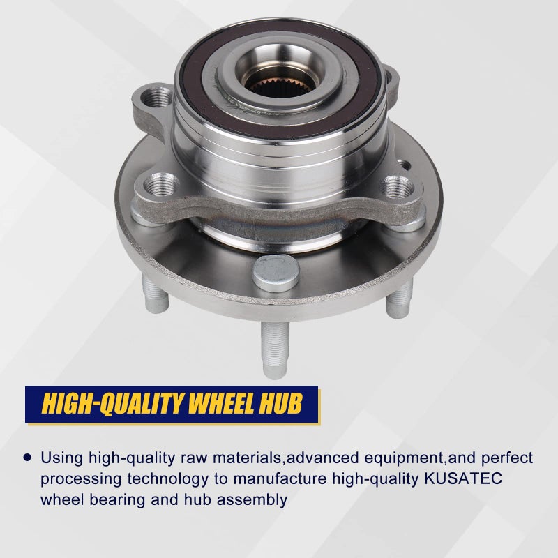 KUSATEC 512460 Front/Rear Wheel Bearing and Hub Assembly Fit for Ford Explorer 2011-2018  Ford Police Interceptor Utility 2013-2018 - Image 3
